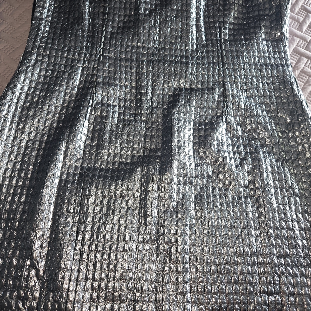 ASOS Metallic Silver Backless Dress